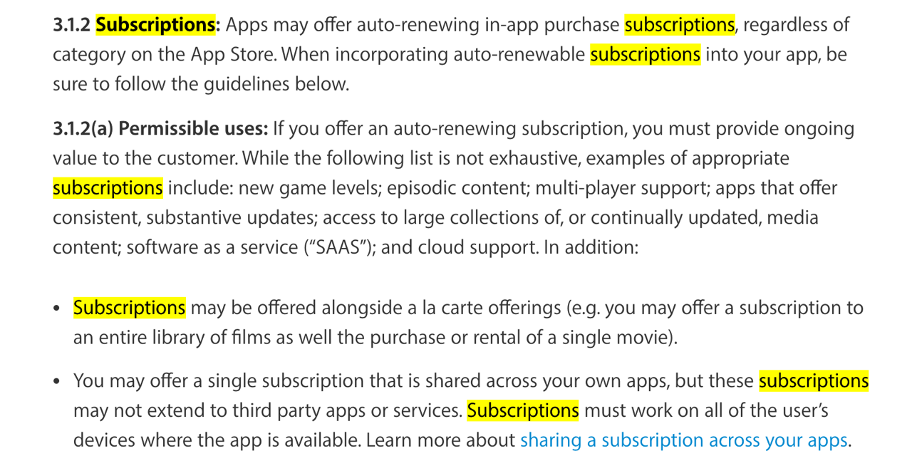 Apple has updated the App Store Guidelines