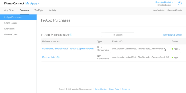 Copy over your existing product IDs from iTunes Connect.