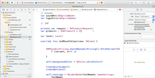 Dynamically create an in-app store.