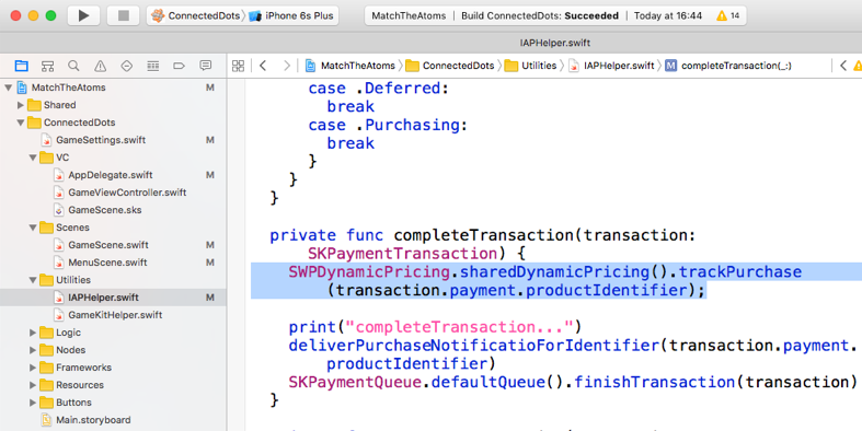 Dynamic pricing in a Swift iOS mobile app.